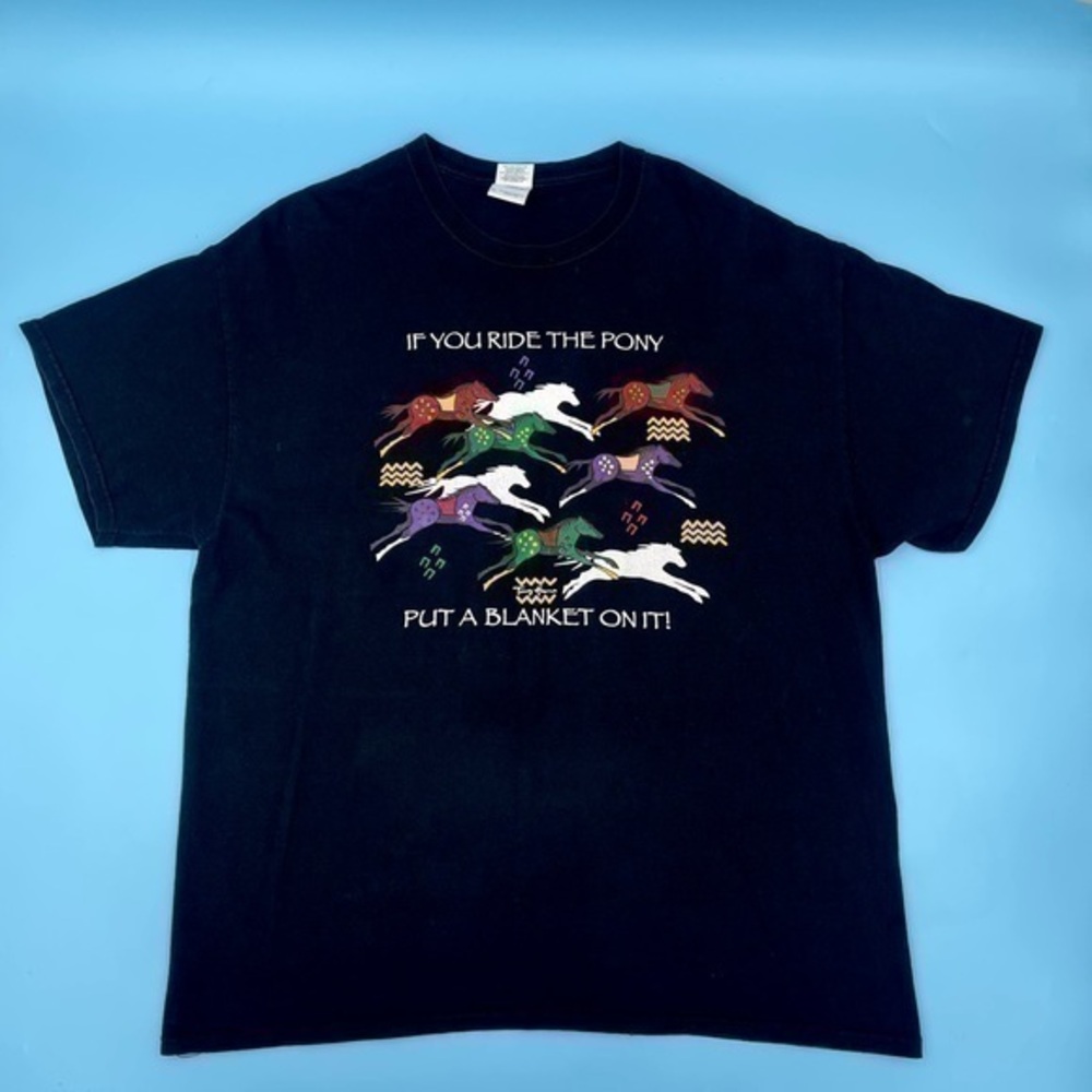 Y2k If You Ride The Pony Graphic Tee